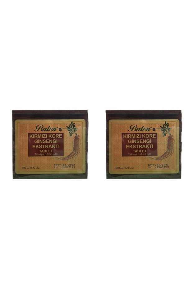 Wooden Box Red Korean Ginseng 600 Mg 120 Tablets 2 Pieces