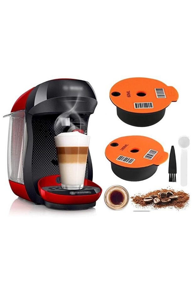 Bosh Tassimo Için 180ml Kullanımlık Tekrar Doldurulabilir Kahve Kapsülü - 2