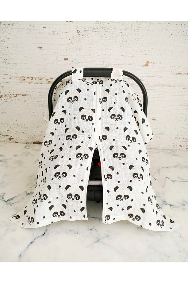 Panda Müslin Puset Örtüsü Fermuarlı - 1