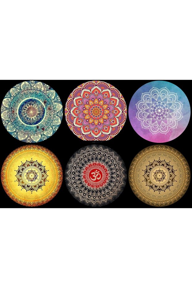 Mandala Patterned Sticker Set (4x4 Cm 24 Pieces)