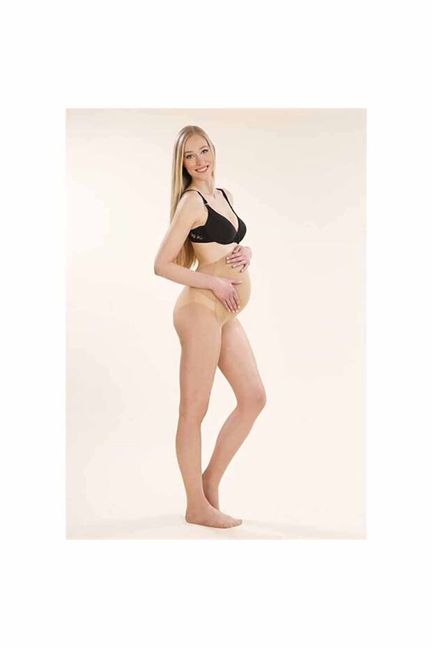 Kadın Bej Hamile Çorap 20 Den - 1