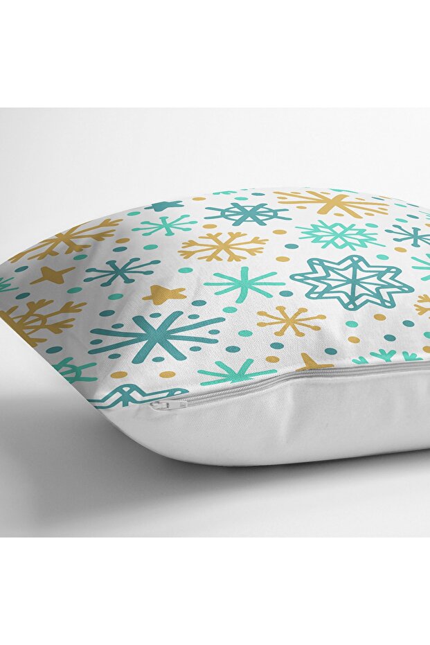Colorful Geometric Patterned Digital Printed Modern Rectangular Pillow Case on White Background - 3