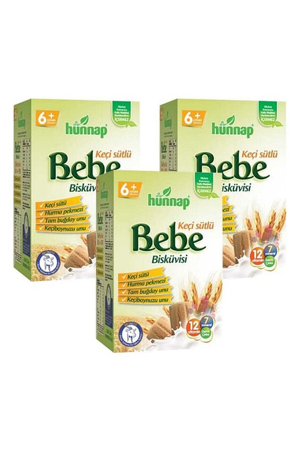 Bebe Bisküvisi Keçi Sütlü 400 Gr X 3 Adet - 1