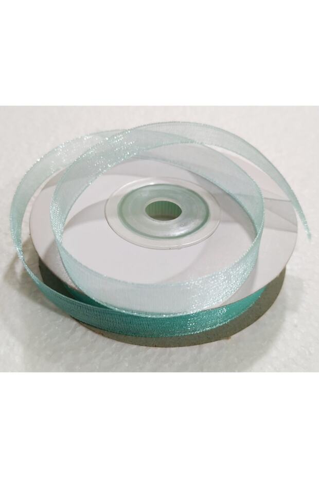 Nile Green Organza Tulle Ribbon 1 cm