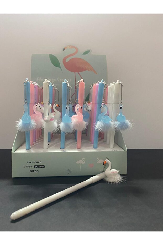 Flamingo Ballpoint Pen *white