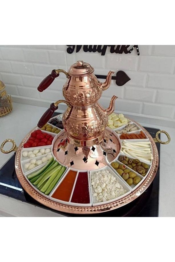Bakır Kahvaltı Tepsisi - 1