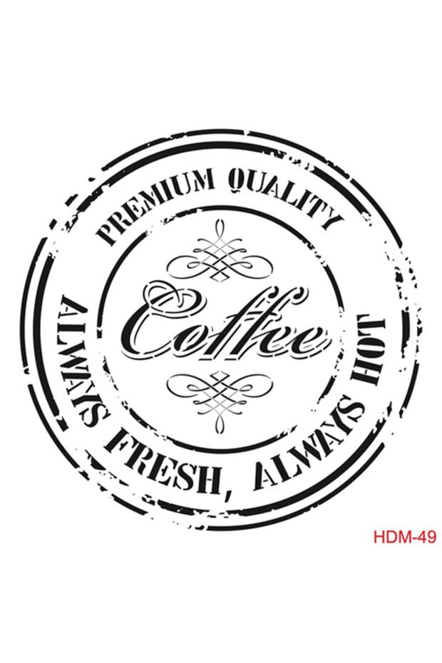 Hdm49 ديكور المنزل استنسل ميدي (25x25)