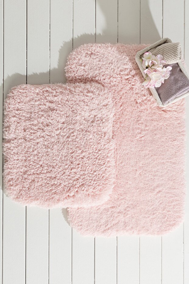 Sheep 2-Piece Bath Mat Set - Powder