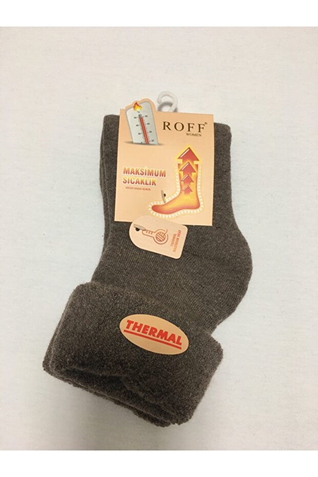 Havlu Bayan Termal Çorap - 1