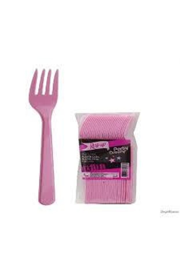 25 شوكة بلاستيكية ملونة - 3