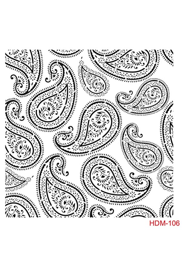 Hdm106 ديكور المنزل استنسل ميدي (25x25)