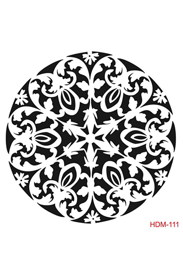 Hdm111 ديكور المنزل استنسل ميدي (25x25)
