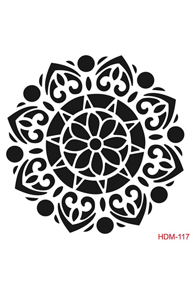استنسل متوسط الحجم للديكور المنزلي Hdm117 (25x25)