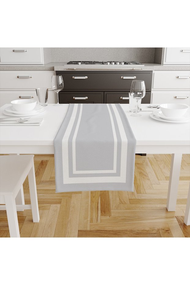 Gray Printed Runner Tlar-044