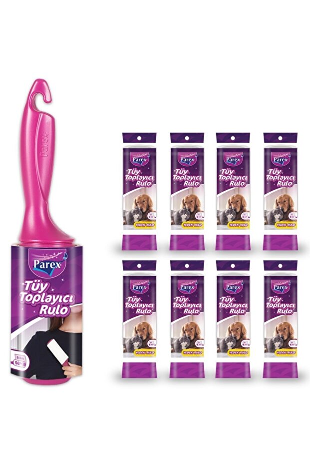 Premium Lint Collector Roller + 8 Refills