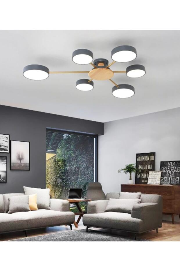 Conza Led Avize Gri 6'lı - 2