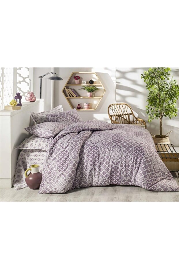 Donjeta Purple Duvet Cover Set