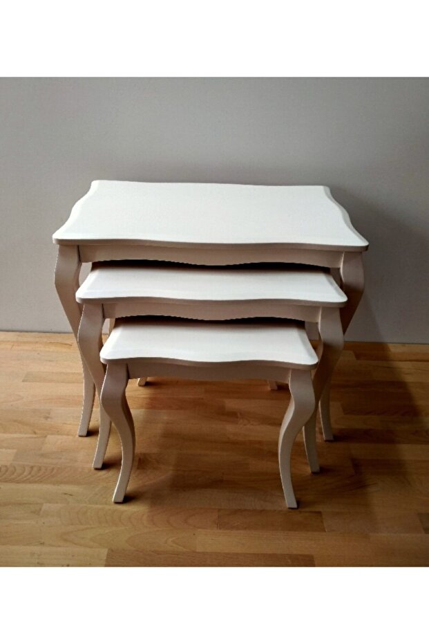 Lükens Ayaklı Krem Zigon Sehba - 1