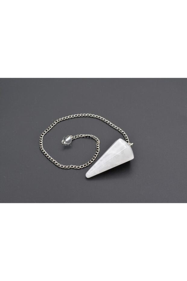 Genuine Natural Crystal Quartz Pandula Pendulum 004
