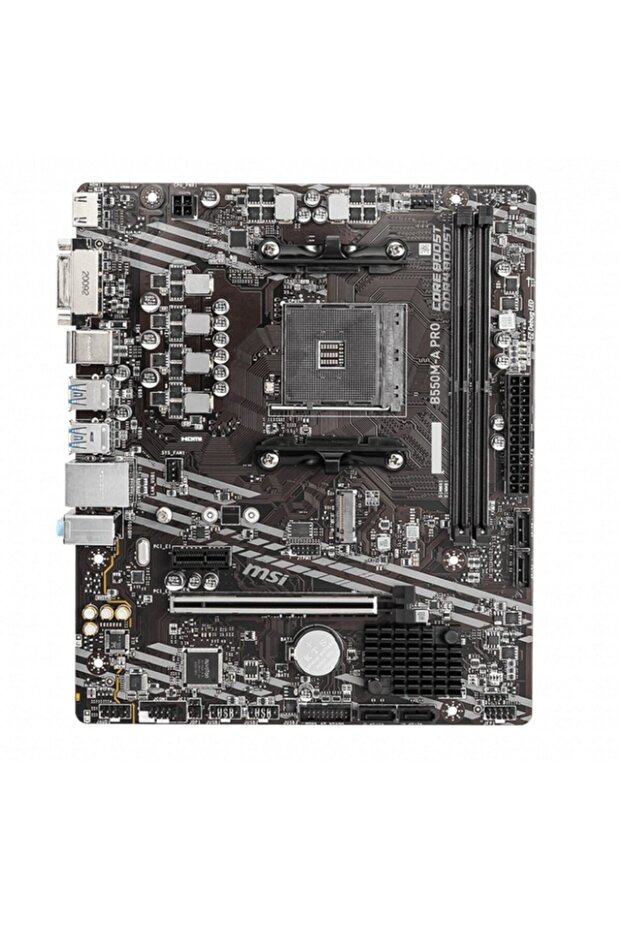 B550m-a Pro Ddr4 M2 Pcıe Nvme Hdmı Dvı Pcıe 16x V4.0 Am4 Matx - 1