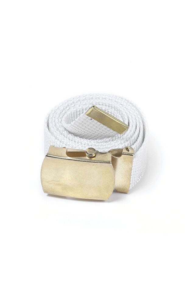 White Knitted Belt - 3 cm Wide Palaska - Ceremonial Belt