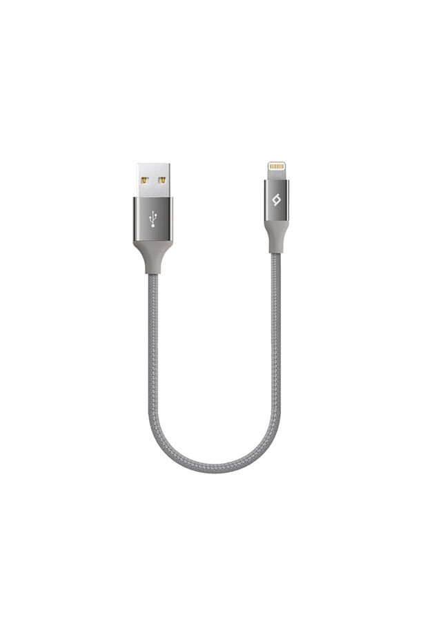 AlumiCable Mini 30cm iPh Şarj Kablosu- Uzay Grisi - 1