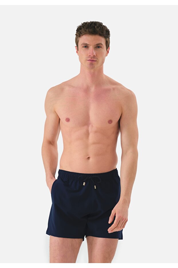Gts- Navy Blue Sports Swim Shorts