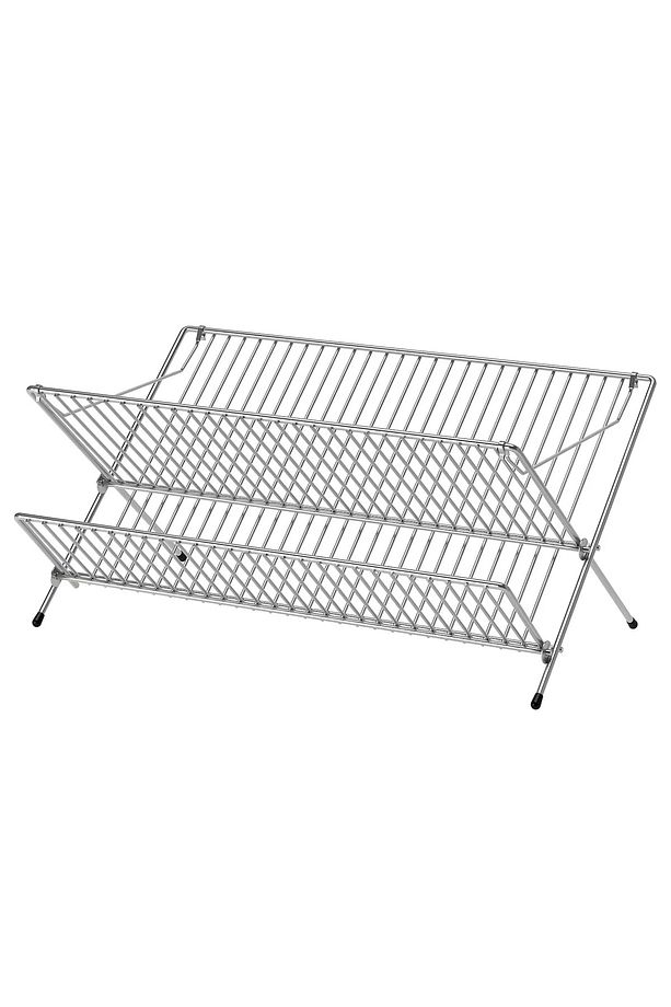 Kvot Katlanır Çelik Bulaşıklık Tabak Bardak Standı 29x48cm Rd025 - 3