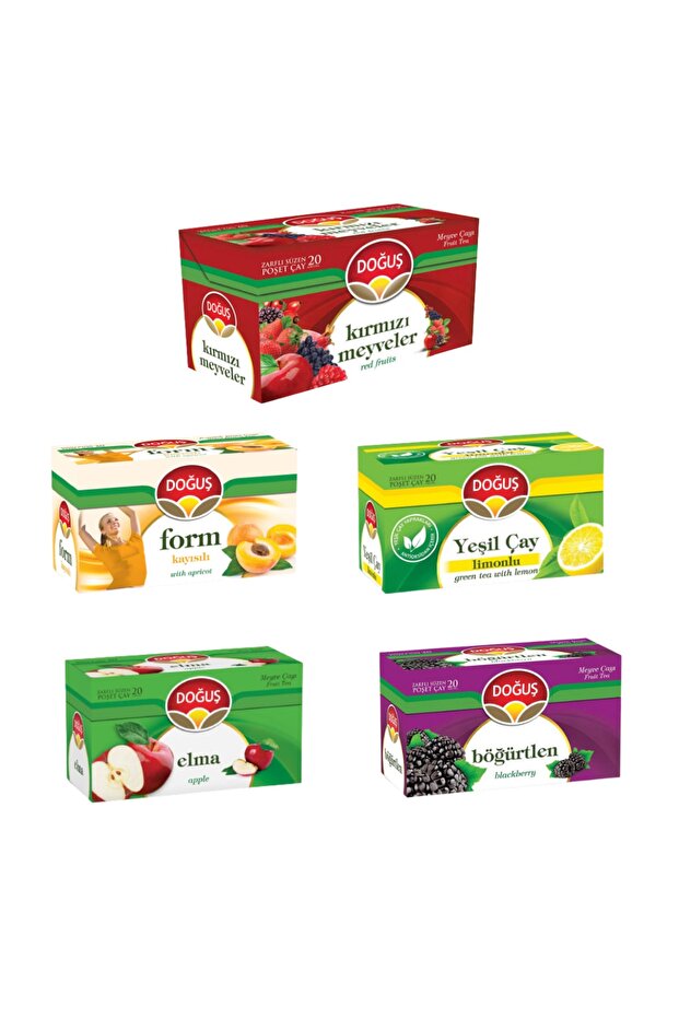 Summer Teas Series (Apple-Blackberry-Form Apricot-Green Tea Lemon-Red Fruits)