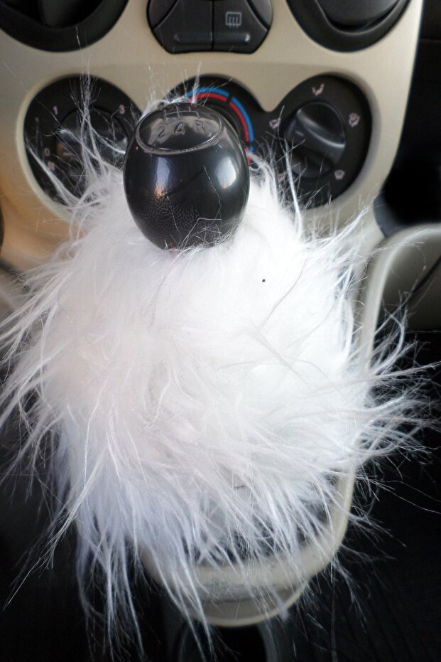 Gear Shift Ornament, Gear Shift Plush White