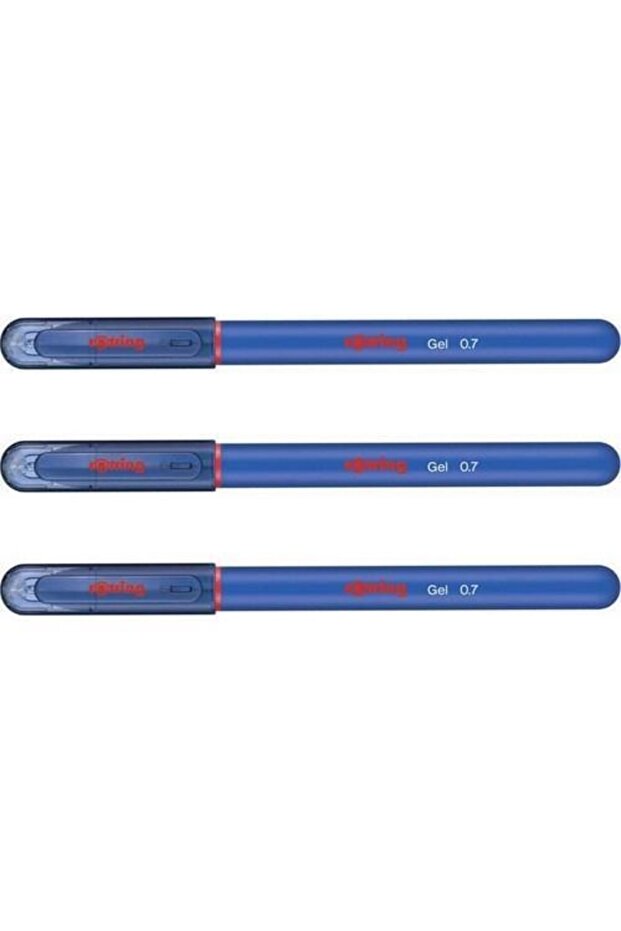 0.7 Gel Ink Pen Set of 3 Blue
