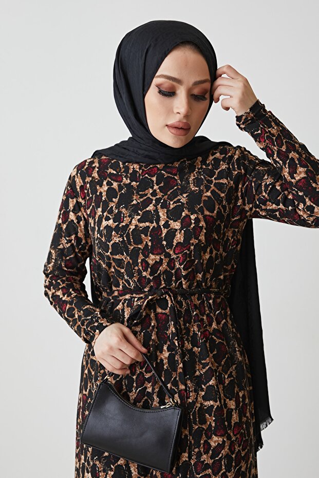 فستان منقوش - 5