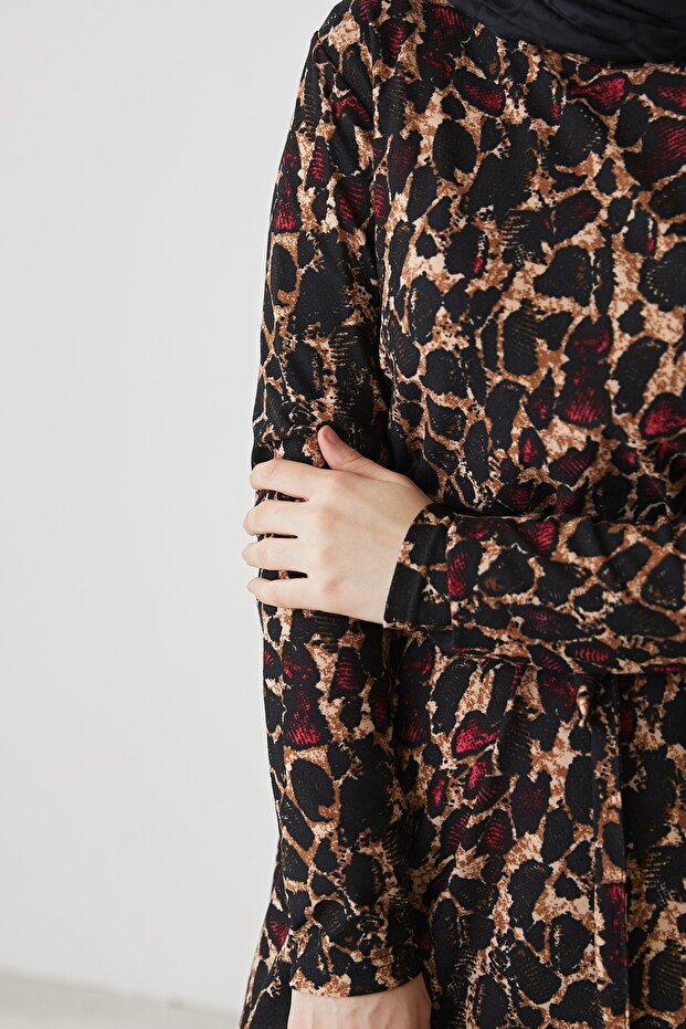 فستان منقوش - 7