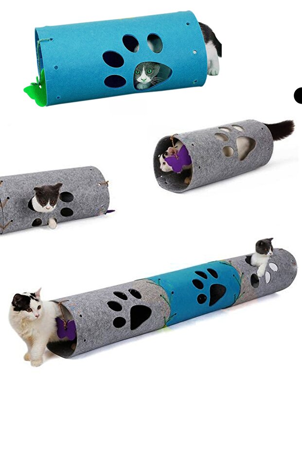 Cat Tunnel 3 Pieces Can Be Added Functional Pet Toy Tunnel Md9