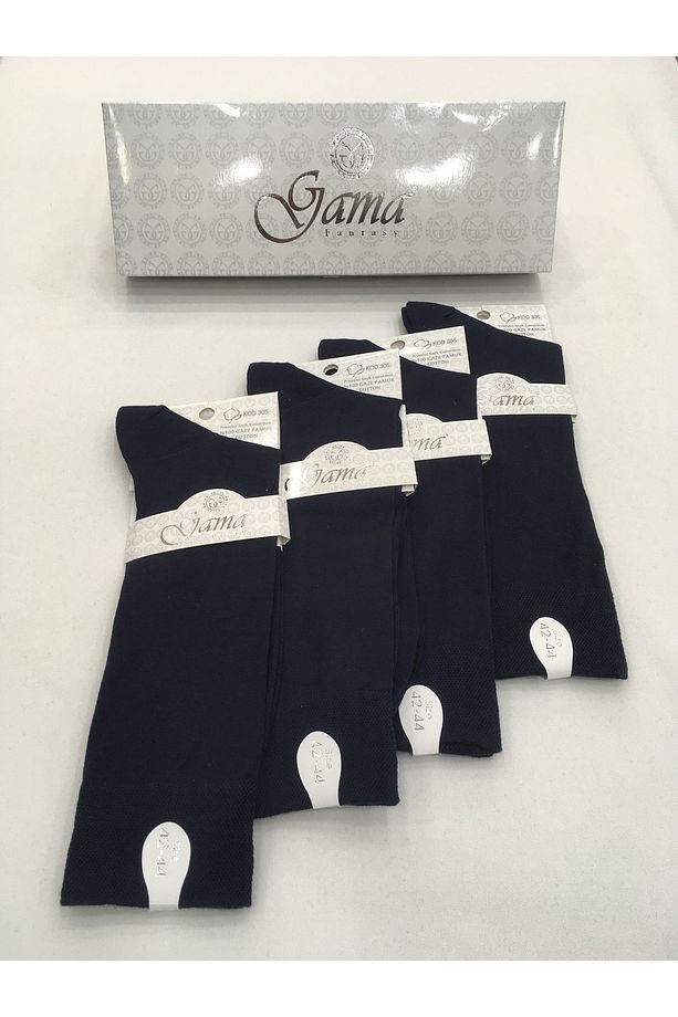 4 Adet %100 Gaze Pamuk ( Cotton ) Naylonsuz Çift Tabanlı Yazlık Ince Erkek Çorabı - 2