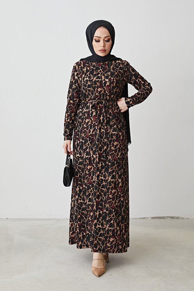 فستان منقوش - 1