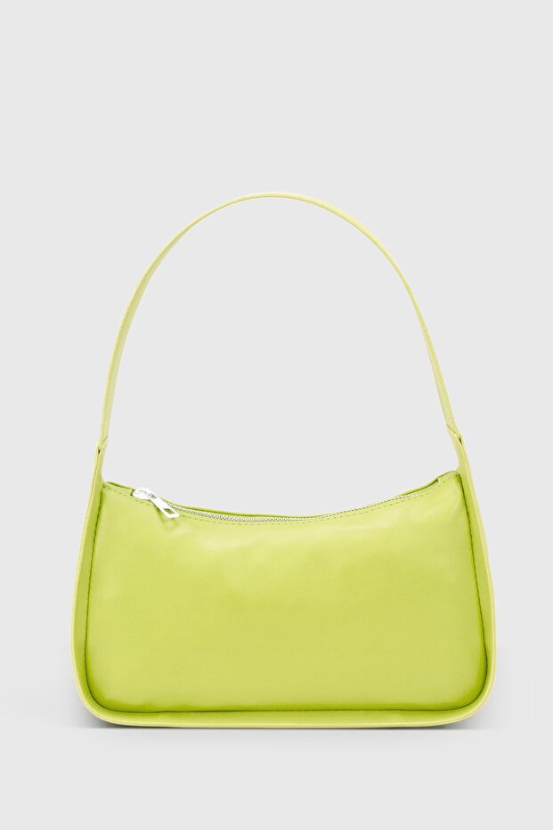 Women's Neon Green Baguette Bag 214