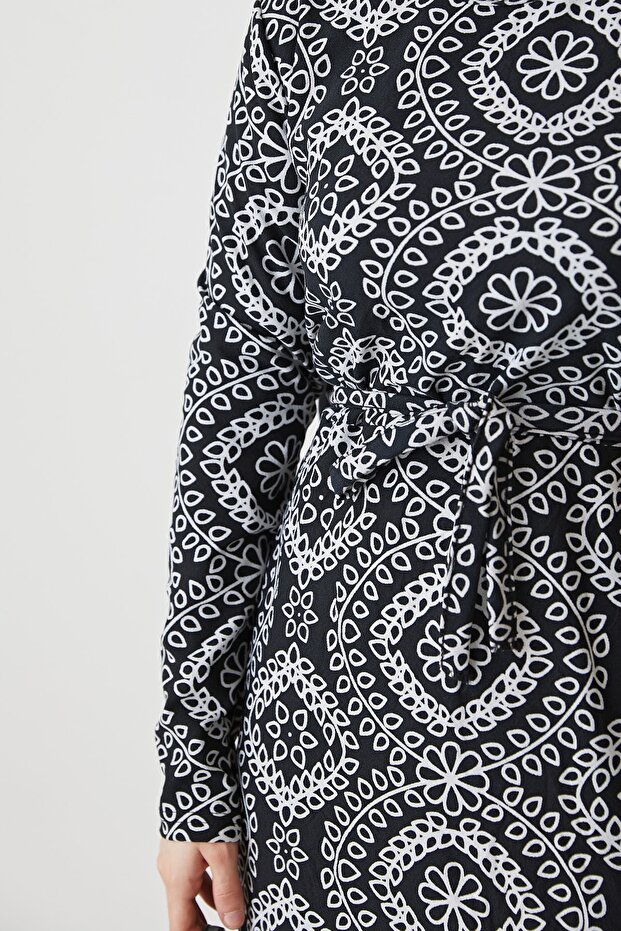 Desenli  Kadın Elbise - 7