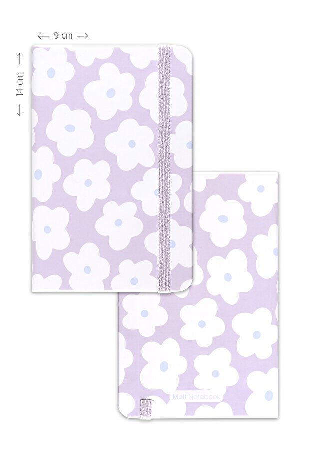 Set of 4 Pocket Notebooks Striped Daisy Rainbow Abstract - 6