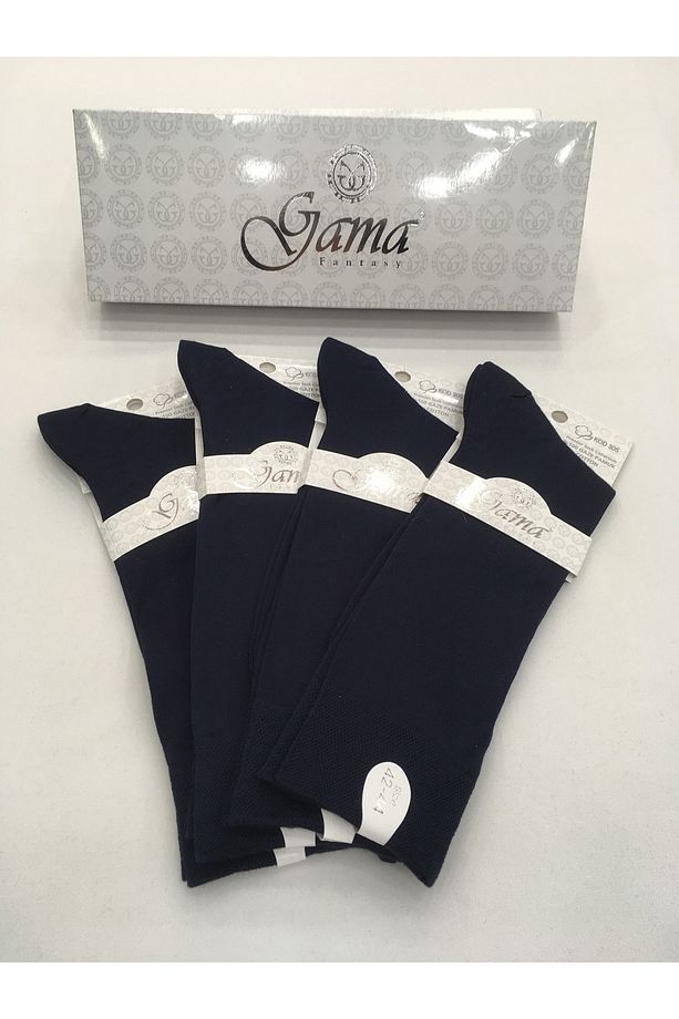 4 Adet %100 Gaze Pamuk ( Cotton ) Naylonsuz Çift Tabanlı Yazlık Ince Erkek Çorabı - 1