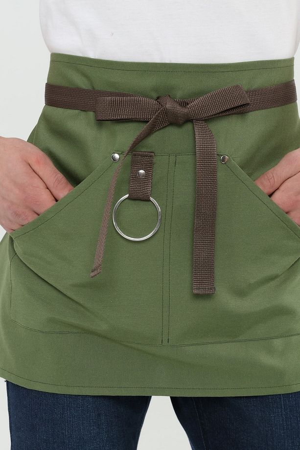 Cafe, Barista, Kuaför, Barmen, Çiçekçi, Mutfak Önlükleri, Leke Tutmaz, Unisex Yarım Önlük - 8