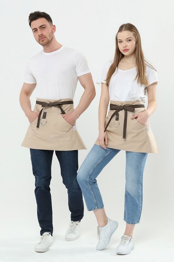 Cafe, Barista, Kuaför, Barmen, Çiçekçi, Mutfak Önlükleri, Leke Tutmaz, Bay, Bayan, Yarım Önlük - 3