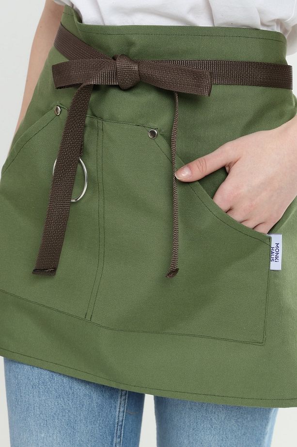 Cafe, Barista, Kuaför, Barmen, Çiçekçi, Mutfak Önlükleri, Leke Tutmaz, Unisex Yarım Önlük - 7