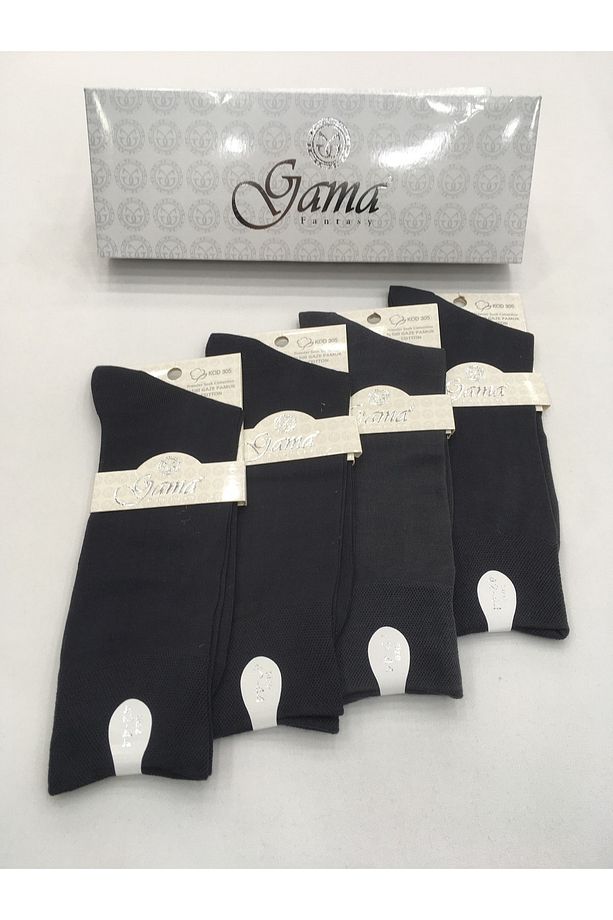 4 Adet %100 Gaze Pamuk ( Cotton ) Naylonsuz Çift Tabanlı Yazlık Ince Erkek Çorabı - 2