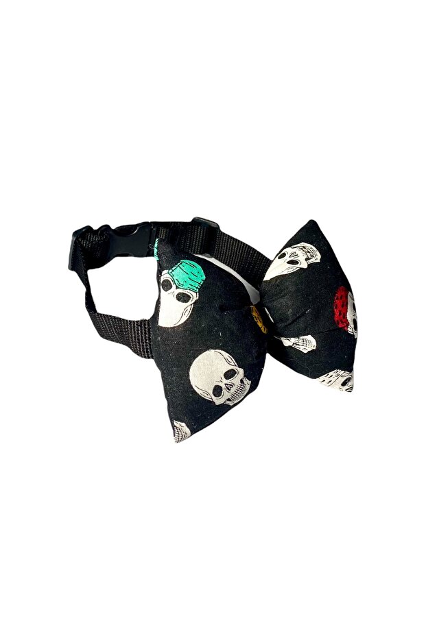 Adjustable Cat Dog Bow Tie Skull - 4