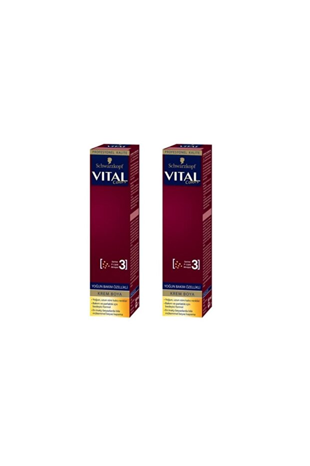 Vital Saç Boyası 60 Ml 1.1 Gece Mavisi 2 Adet - 1