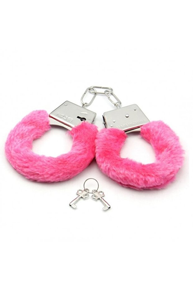 Pembe Peluş Kelepçe - 1