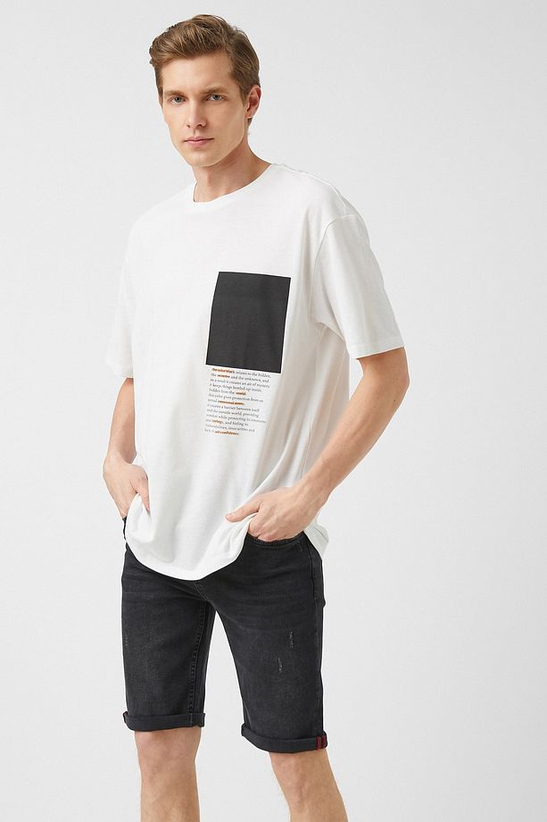 Katlamalı Denim Şort - 2