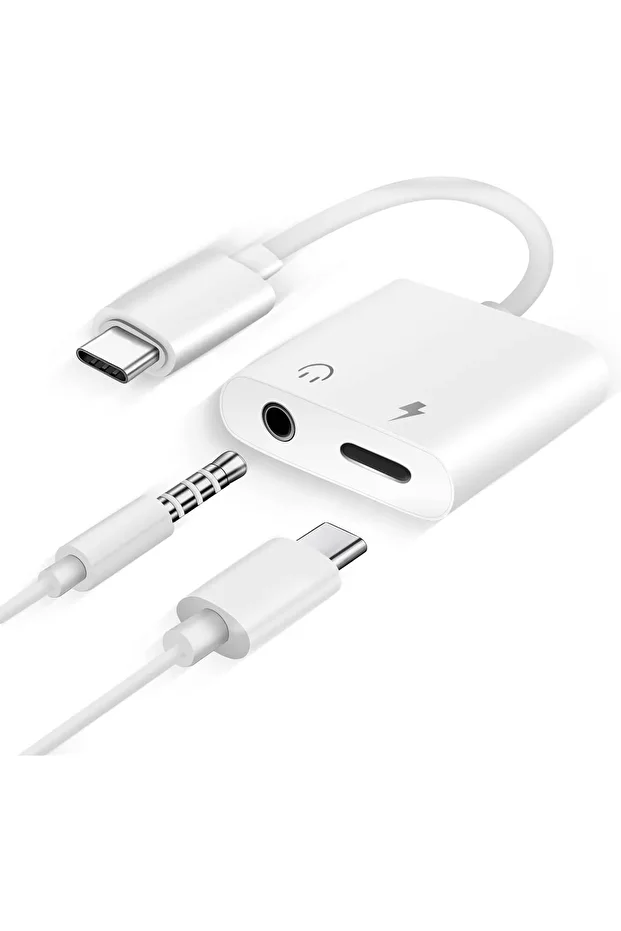 Type-c To 3.5 Mm Audio Şarj Ve Kulaklık Çevirici Dönüştürücü Otg Analog Çip - 2