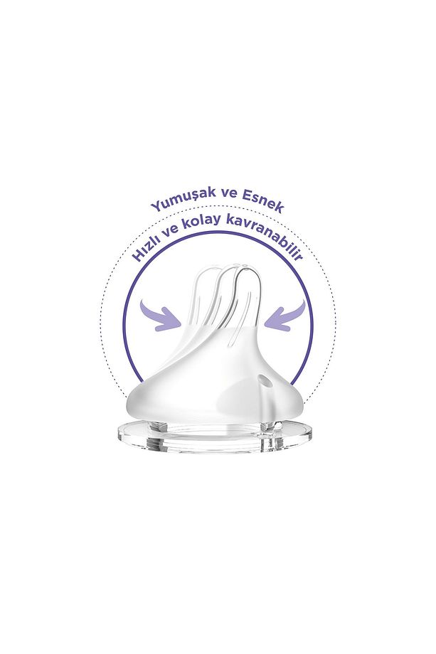 Natural Wave Biberon Emziği Yavaş Akışlı - 6
